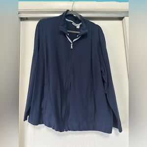 Croft & Barrow Dark Blue Zip-Up Jacket